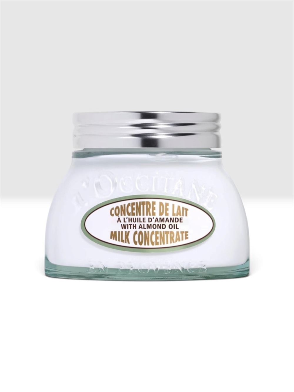 L'OCCITANE Almond Milk Concentrate Jar - White & Silver